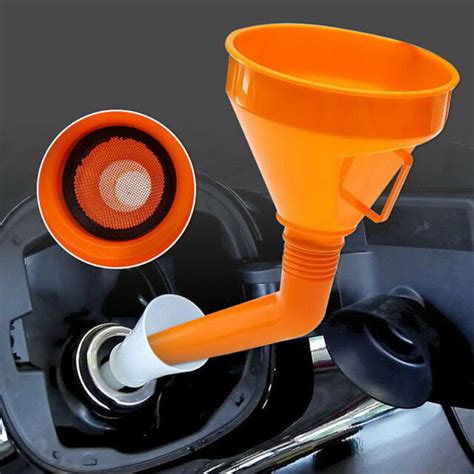 Large Flexible Detachable Car Water Oil Funnel Petrol Diesel With Spout