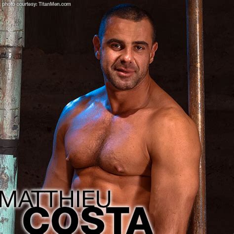 Matthieu Costa Handsome Uncut Beefcake Gay Porn Star