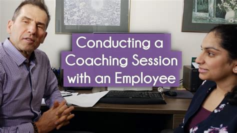 Coaching Session With An Employee Live Example Youtube
