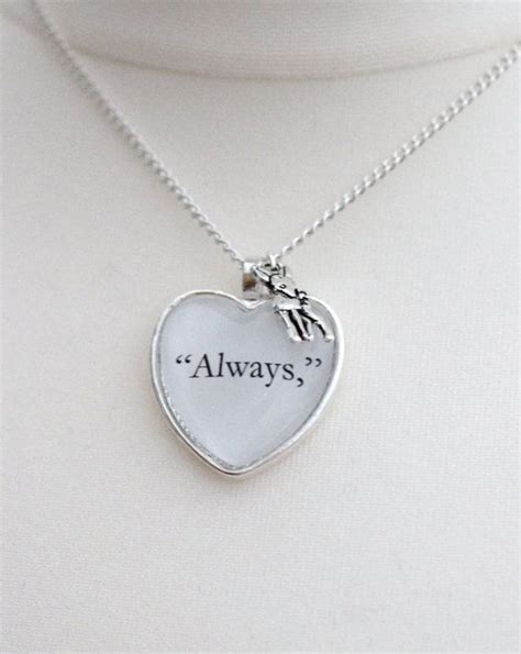 Always Quote Necklace With Silver Doe Necklace Quotes Geek Jewelry