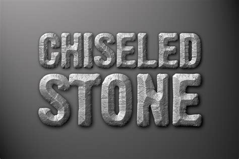 Chiseled Stone Photoshop Style Design Panoply