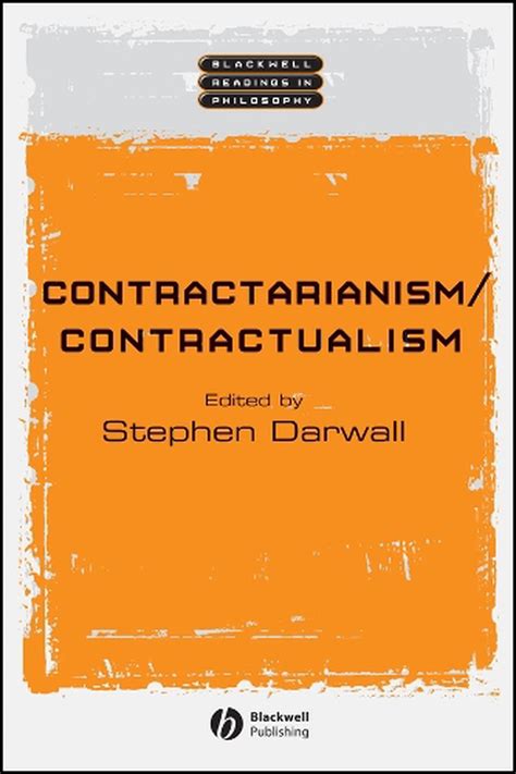Contractarianismcontractualism By Stephen Darwall English Hardcover