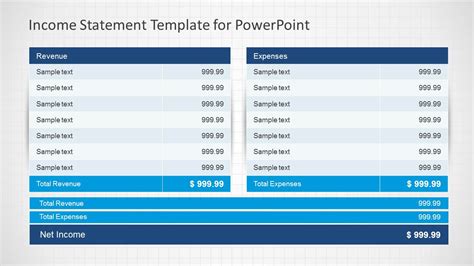 Income Statement Powerpoint Template Slidemodel Inside Financial