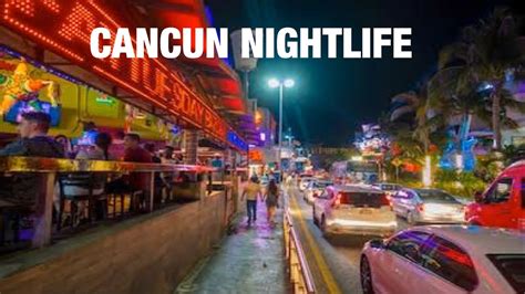 Walking Hotel Zone Narrated Cancun Nightlife Youtube