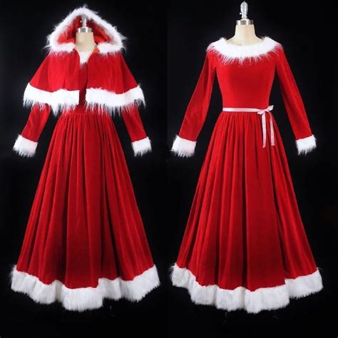 Mrs Claus Costume Patterns DIY Santa Dress