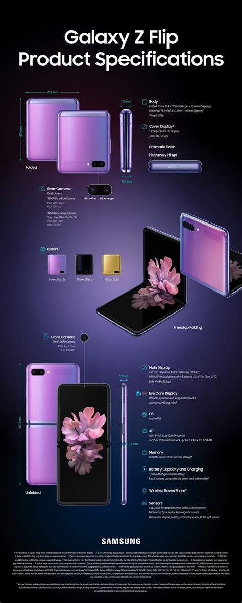 Explore the specs for galaxy z flip and learn about the technology that makes this folding phone so revolutionary. Samsung Galaxy Z Flip Screen Specifications • SizeScreens.com