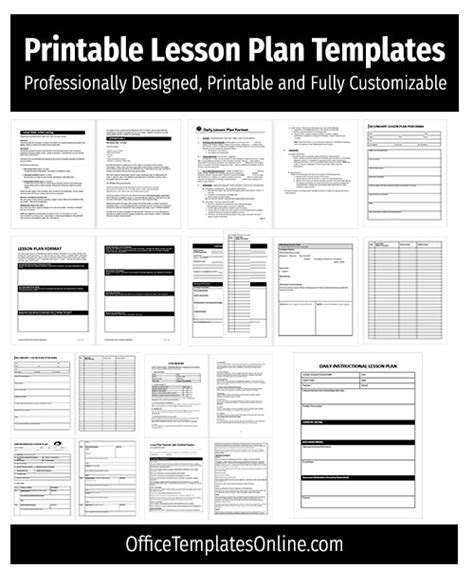 10 Useful Lesson Plan Templates For Teachers Word