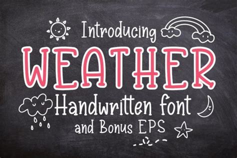 Weather Font By Ktwop Creative Fabrica Best Free Fonts Handwritten