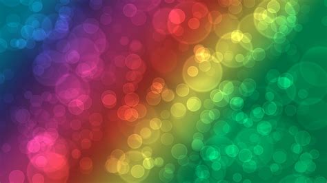 Download Wallpaper 1600x900 Glare Circles Colorful Background