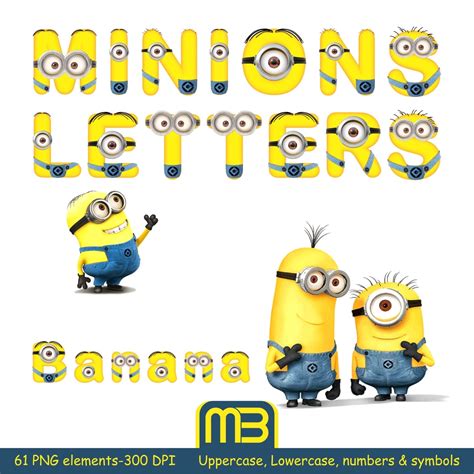 Typography Minion Alphabet Letter B Artesanato Dos Minions Eugenia