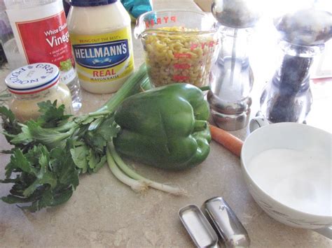 Cook pasta in a large pot of boiling water until al dente. Macaroni Salad - Kimversations