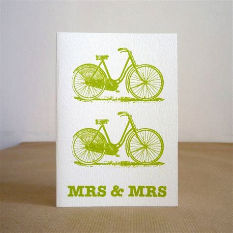 bicycle wedding card by mr ps