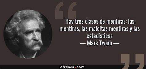 Mark Twain Hay Tres Clases De Mentiras Las Mentiras Las Malditas