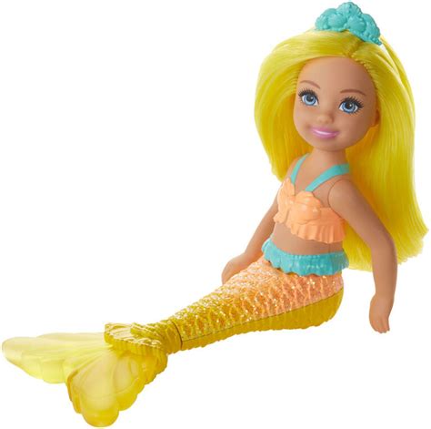 Barbie Dreamtopia Chelsea Mermaid Doll 65 Inch With Yellow Hair And