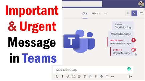 How To Mark A Message As Important Or Urgent In Teams How To Send