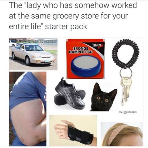 Starter Pack Meme The Last Who Has Somehow Worked At The Same Grocery