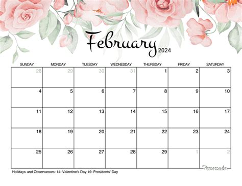 Free Printable Calendars February 2024 Vikky Jerrilyn