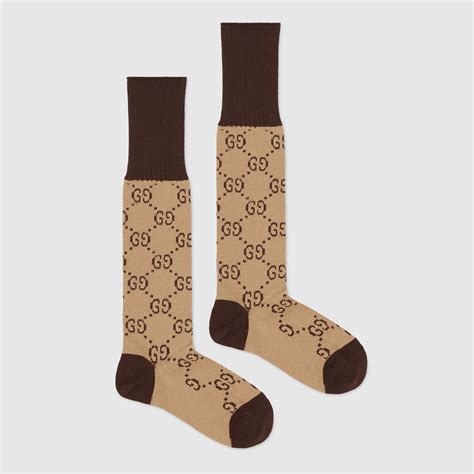 Gucci Gg Pattern Cotton Blend Socks Socks Dolce And Gabbana Handbags