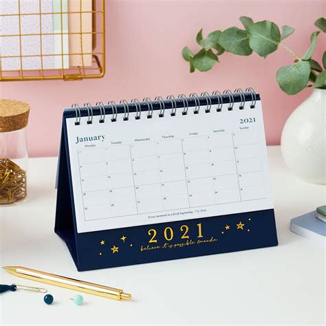 Personalised Believe Its Possible 2021 Desk Calendar Martha Brook