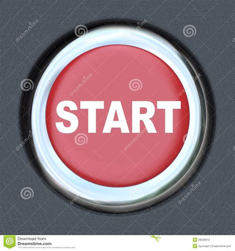 Start - Car Push Button Starter Stock Photography - Image: 29539512