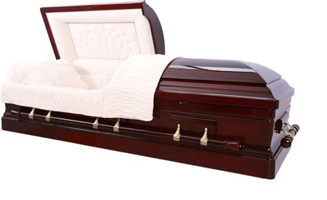 Overnight Caskets Presidential Mahogany Funeral Casket With