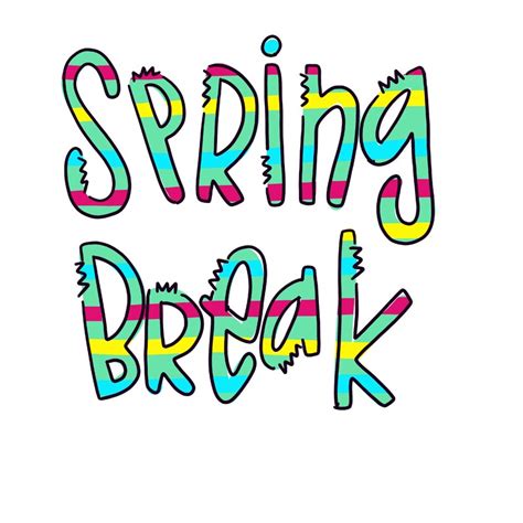 Spring Break Png Digital File Etsy
