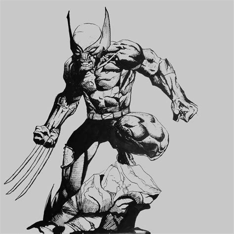Artstation Wolverine Comic Art