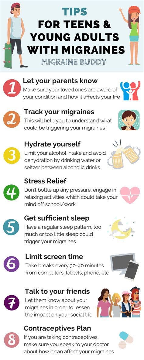 11 Tips For Teens And Young Adults With Migraines Migraine Buddy