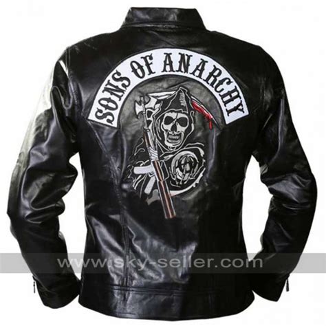 Sons Of Anarchy Patch Black Leather Jacket