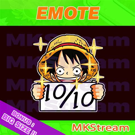 Artstation Twitch Emotes Chibi Luffy Perfect Score 1010 Artworks