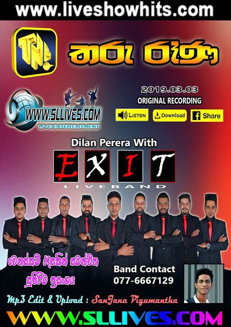 Danapala udawaththa nonstop songs collection. TNL TV THARU RAANA WITH KADUWELA EXIT 2019 - Live Show ...