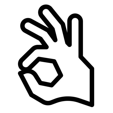 Ok Hand Sign Png Free Download Png Mart