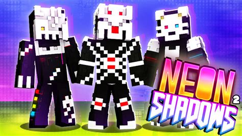 Neon Shadows 2 By The Lucky Petals Minecraft Skin Pack Minecraft