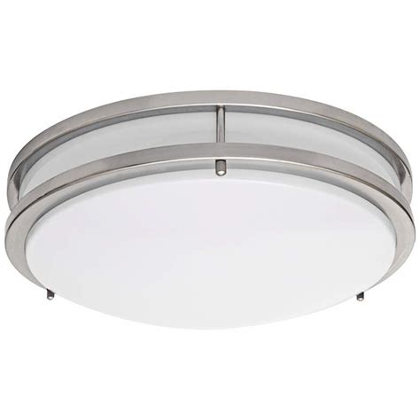 Archipro features designer ceiling lights from across nz. Zaire Brushed Nickel 17" Wide Cool White LED Ceiling Light ...