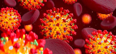 Coronavirus Covid19 And Blood Cells In Bloodstream Stock Photo