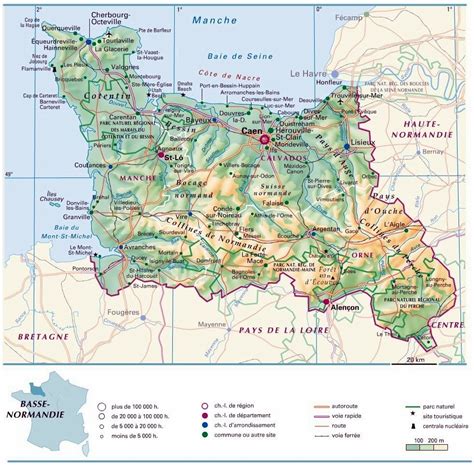Large Normandy Maps for Free Download and Print | High ...