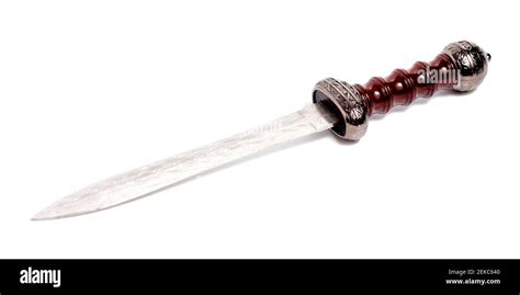 A Roman Gladius Sword Isolated On A White Background Stock Photo Alamy