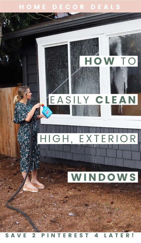 The Easiest Way To Clean Exterior High Windows High Windows Clean Outdoor Windows Cleaning