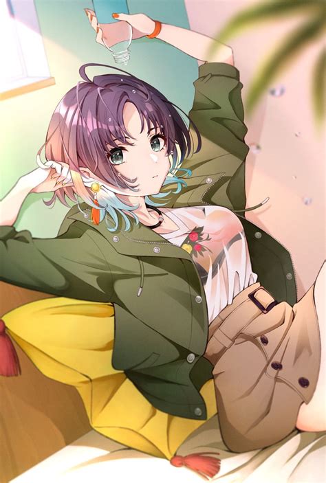Asakura Tooru Idolmaster Shiny Colors Artist うめうめ Menina Anime