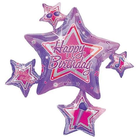Rock Star Birthday Connext 35 Mylar Balloon Gtineanupc 48419412830