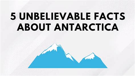 Facts About Antarctica Amazing Facts Interesting Facts Infofactment Infofactment Youtube