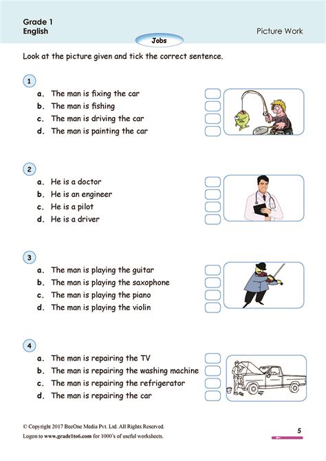 Grade 1 English Worksheets Pin By Jagmohan Singh On