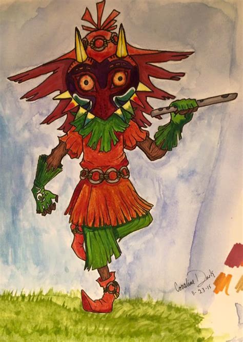 Majoras Mask Fan Art By Coralinedarkdesigns On Deviantart