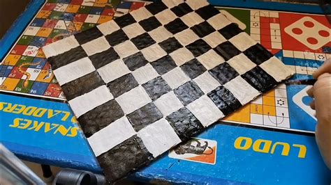 How To Make Chess Board At Home How To Make Chess Board With