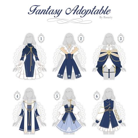 Open 16 Adoptable Fantasy Outfit 18 By Rosariy Dress Design