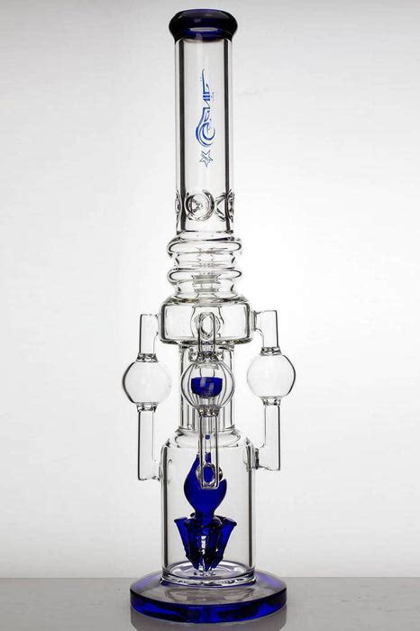 20 Genie 3 Chamber Recycled Water Bong With Diffuser Bong Outlet