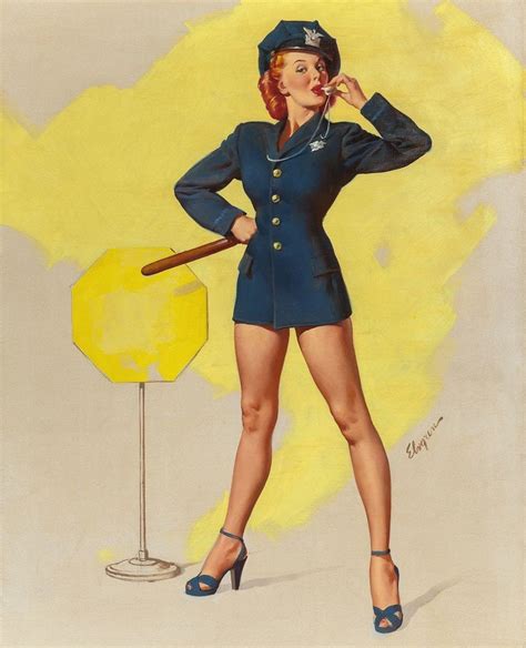 Paint It Red Gil Elvgren Redhead Pin Up Girl Photo Etsy