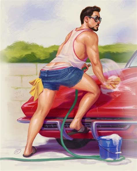 This Artist Draws Male Superheroes In A Classic Pin Up Style Pics
