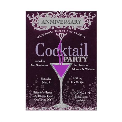 cocktail party invitation templates psd vector eps