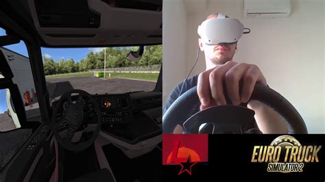 euro truck simulator 2 oculus quest 2 link logitech g29 youtube